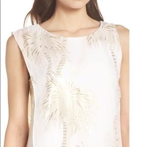 Lilly Pulitzer carissa silk palm tree dress medium